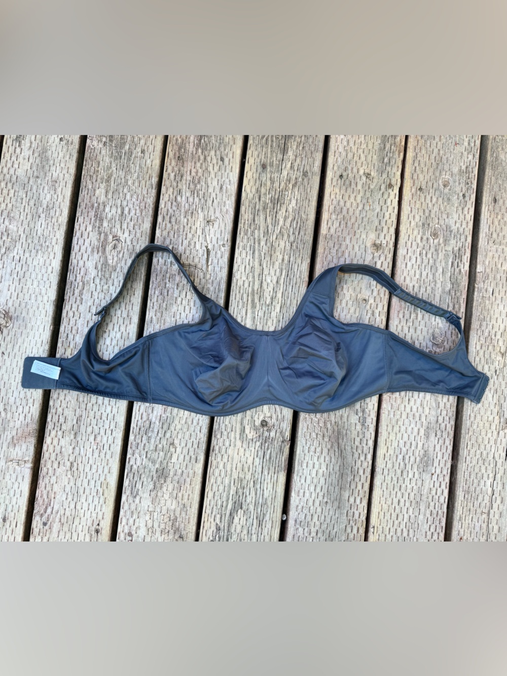 Everyday Support Underwire Bra in Charcoal Gray